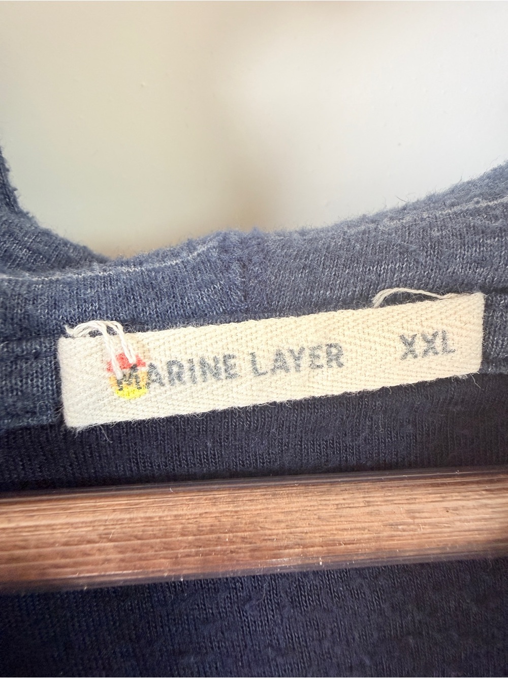 Marine Layer Blue Striped Hoodie Sweatshirt XXL - Picture 3 of 6